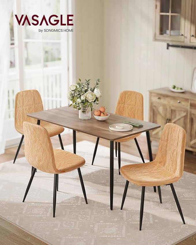 Thumbnail: VASAGLE Set of 4 Dining Chairs