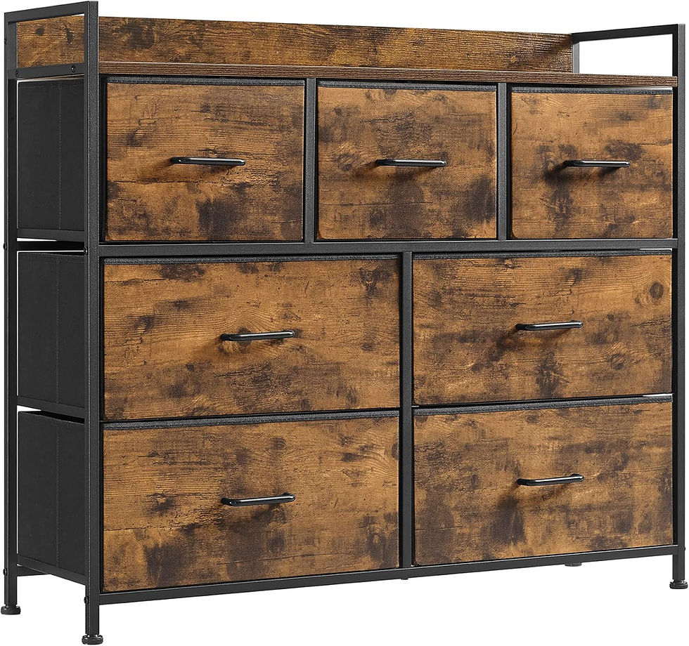 Thumbnail: SONGMICS Dresser for Bedroom, Chest of Drawers, Clothes Organizer Storage 
