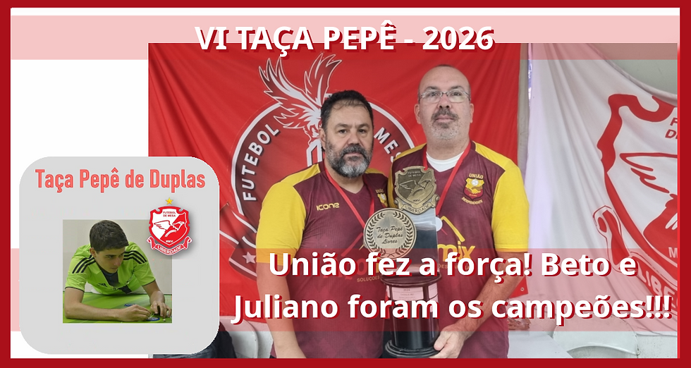 VI Taça Pepê de Duplas Livres: União fez a força! Beto e Juliano, foram os Campeões!!!