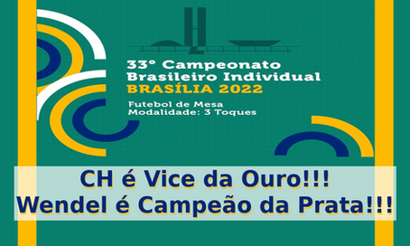 33º Campeonato Brasileiro Individual Regra 3 Toques: CH é Vice da Ouro! Wendel é Campeão da Prata!