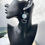 Thumbnail: Boucles d'oreilles bleues demi cercles