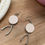 Miniature : Boucles d'oreilles rose wishbone