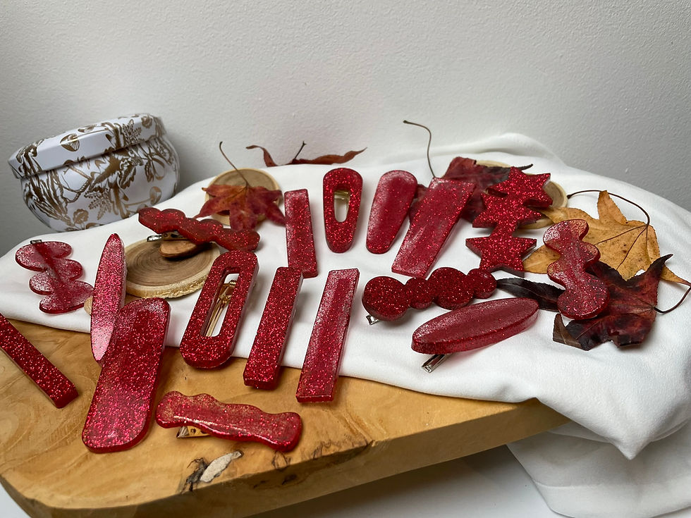 Thumbnail: Barrettes rouge