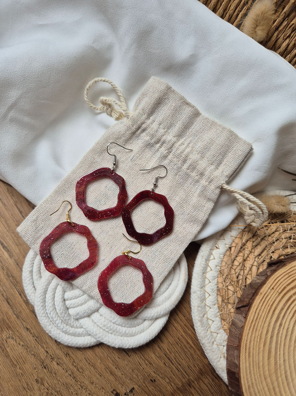 Miniature : Pendantes crochets et acétate