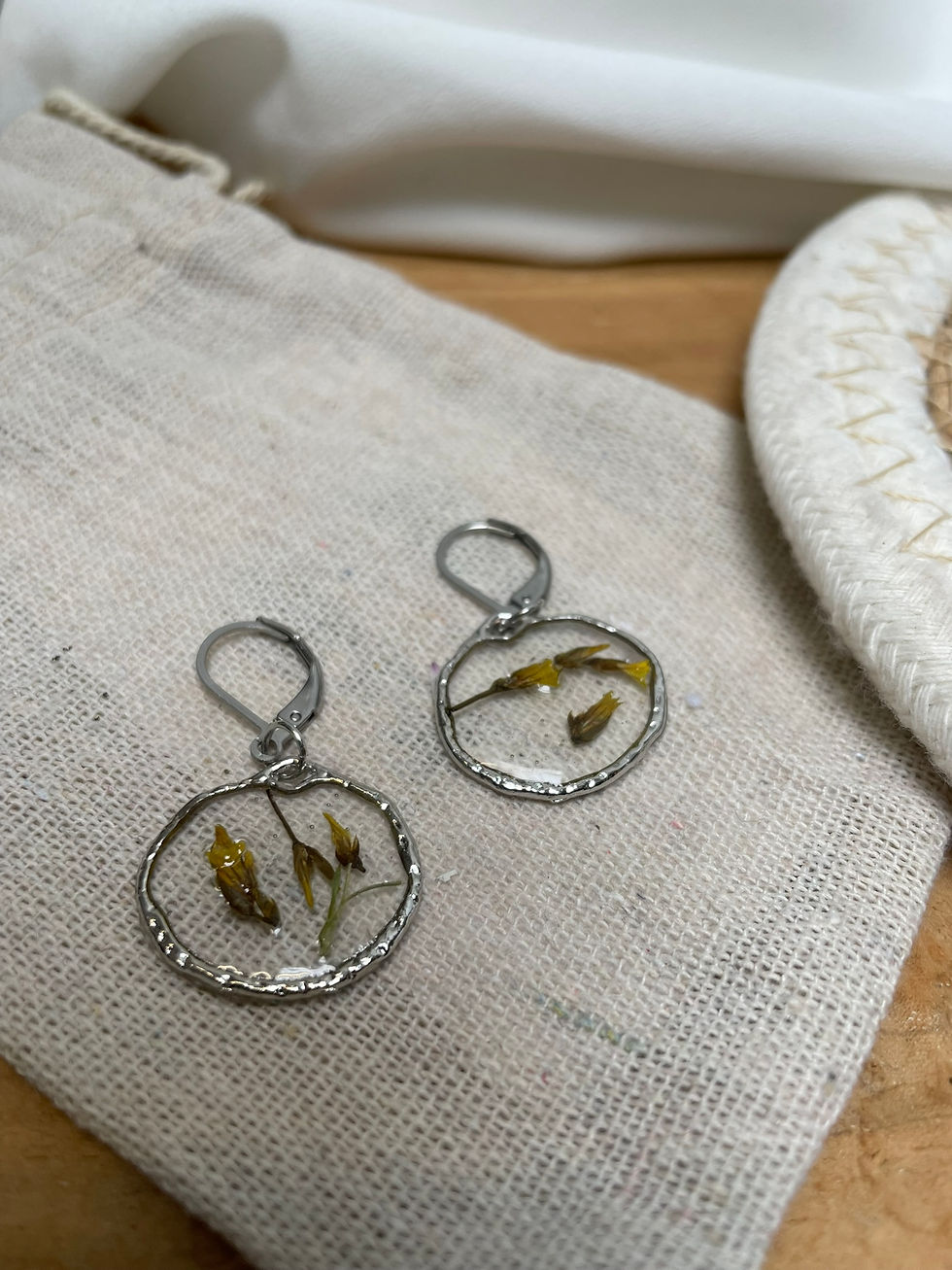 Miniature : Boucles fleurs séchées