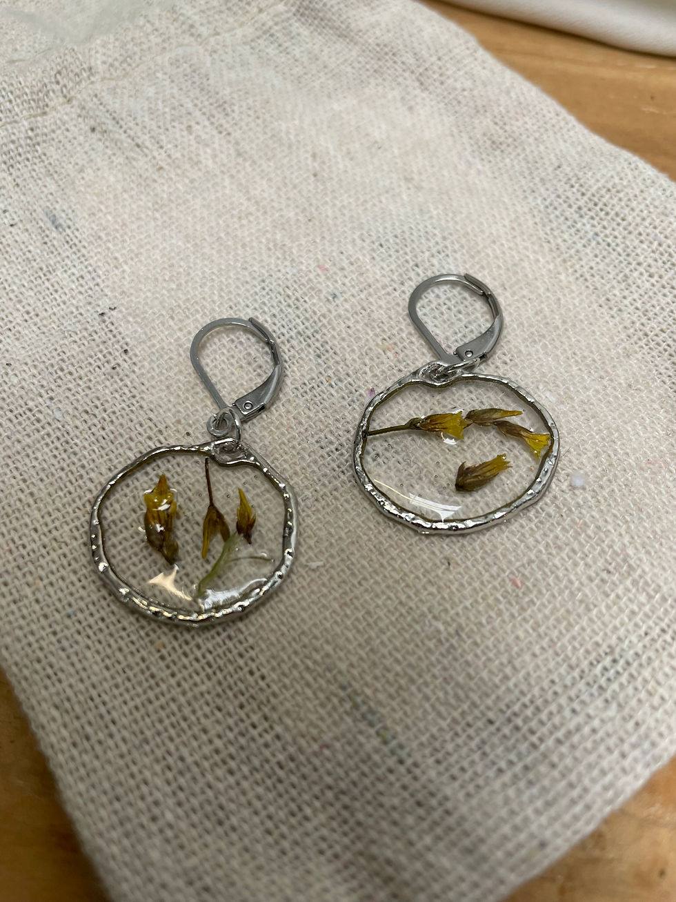 Miniature : Boucles fleurs séchées