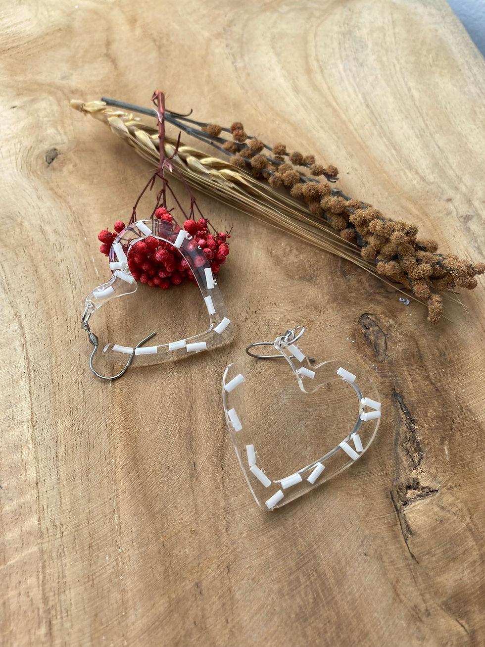 Miniature : Boucles d'oreilles en résine