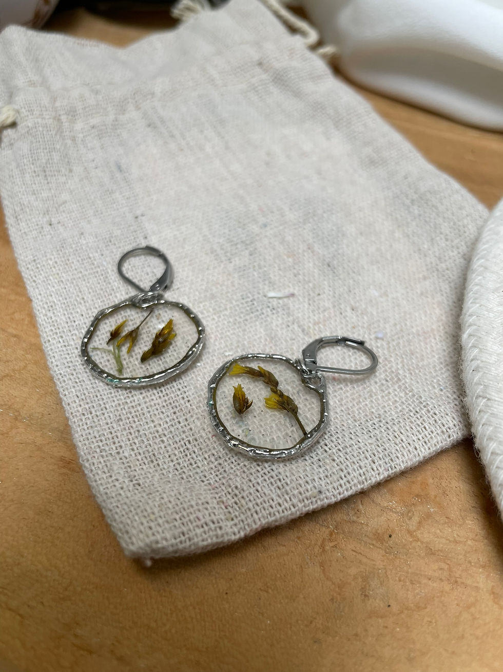 Miniature : Boucles fleurs séchées