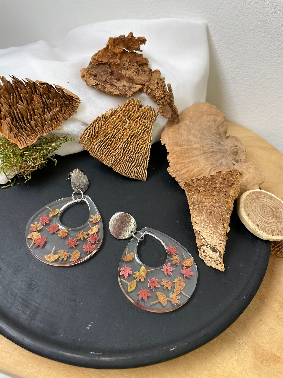 Miniature : Boucles d'oreilles automne