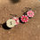 Miniature : Pendantes boucles d'oreilles boutons vintage