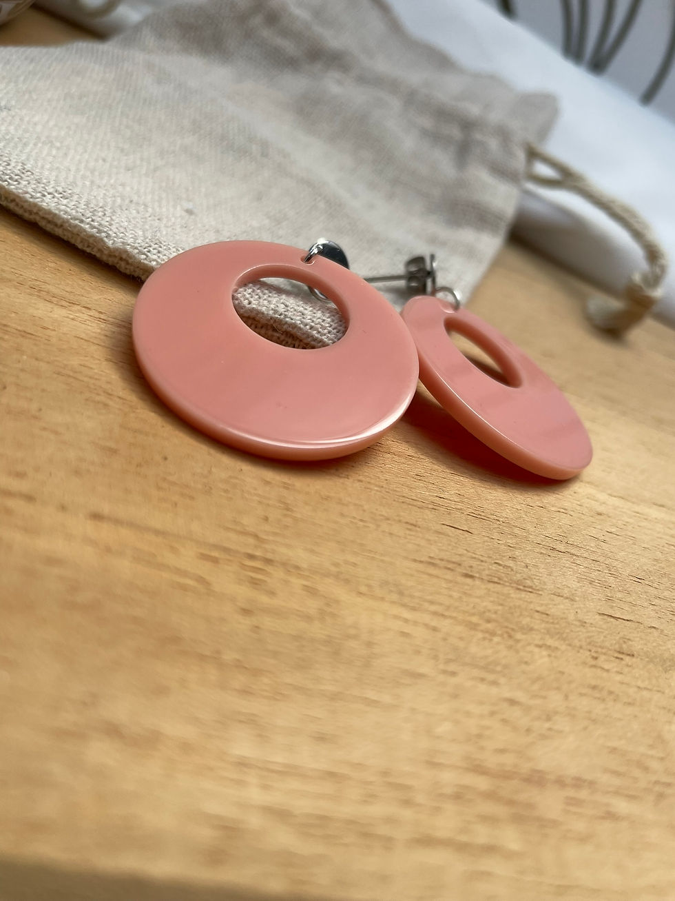 Miniature : Boucles d'oreilles roses