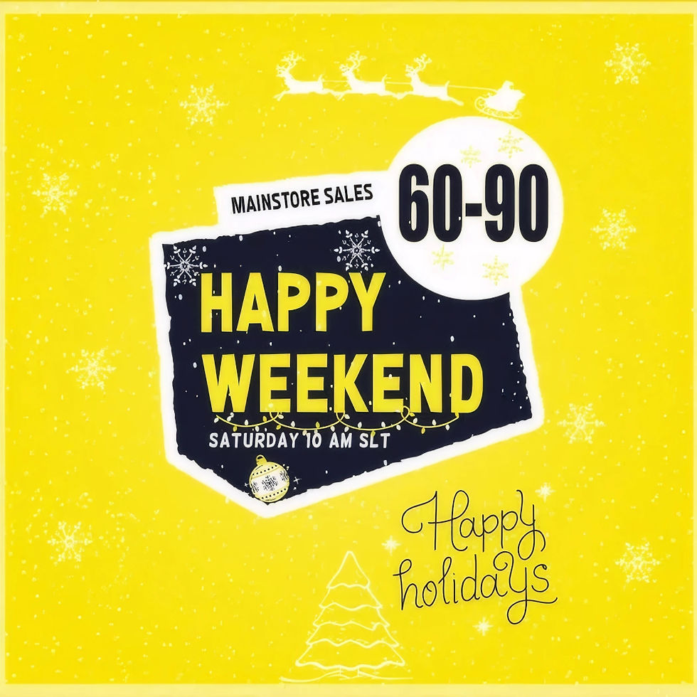 60-90L$ Happy Weekend Sales (December 27th - 28th)