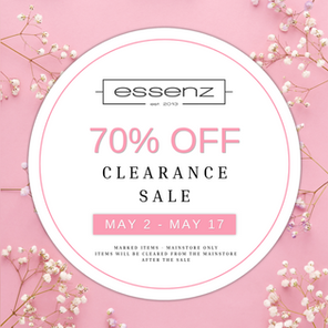 Essenz Clearance Sale - 70% OFF!!