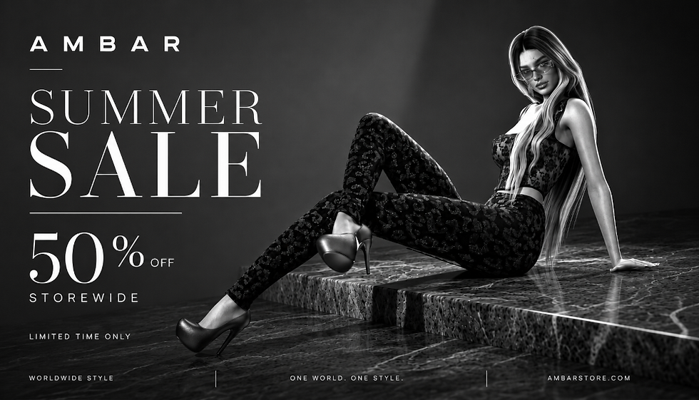 SUMMER SAVINGS ARE HERE! Score 50% OFF Sale at AMBAR!!