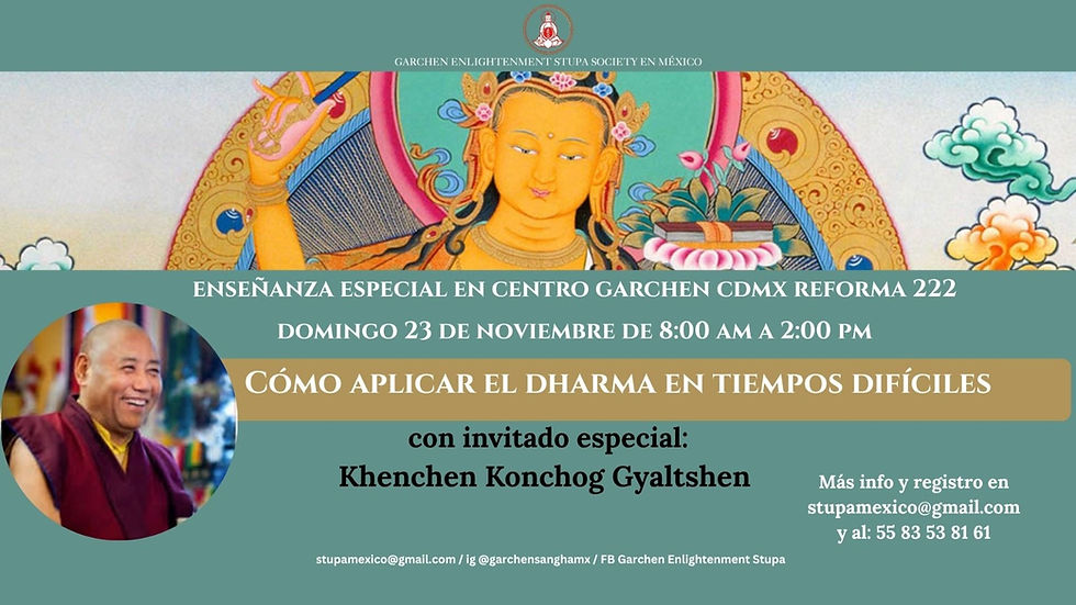 Cómo aplicar el Dharma en tiempos difíciles - Enseñanza Especial | 23 de noviembre