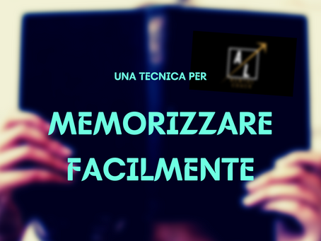 Tecniche di studio: Una tecnica efficace per memorizzare facilmente con divertimento