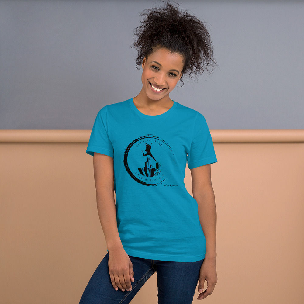 Women's Leaping Over Tall Buildings T-Shirt