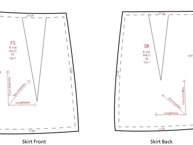 Digitalized Patterns: Skirt