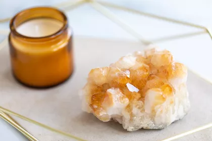 Citrine heated amethyst