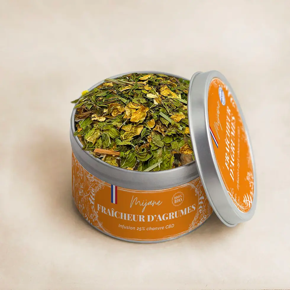 Miniature : Fraîcheur d'Agrumes 25% CBD Infusion Chanvre Mijane 🍊