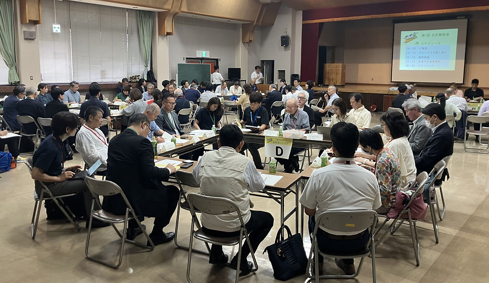 清水地区の企業・自治会関係者が参加した地区集談会(清水まちづくりセンター)