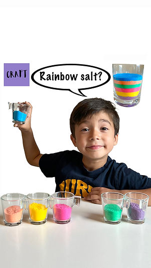 Rainbow Salt Craft