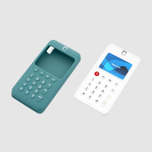 Miniatiūra: žalias Smart Pay myPOS Go 2 silikoninis dėklas kortelių skaitytuvas mobilusis POS terminalas Mano bankas SumUp Paypal