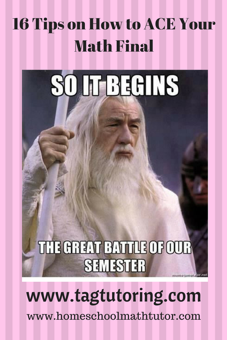 Tips to ace your math final, math, algebra, Geometry