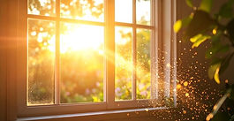 Sunlight through window