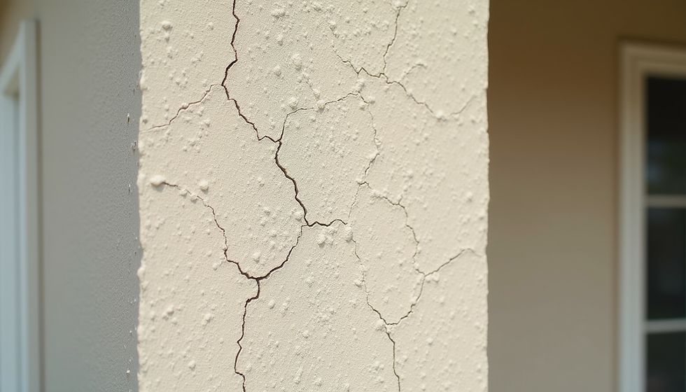 Cracking stucco