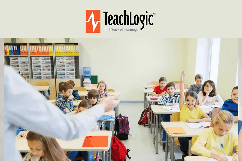 Classroom scene demonstrating clear audio environments with TeachLogic sound systems