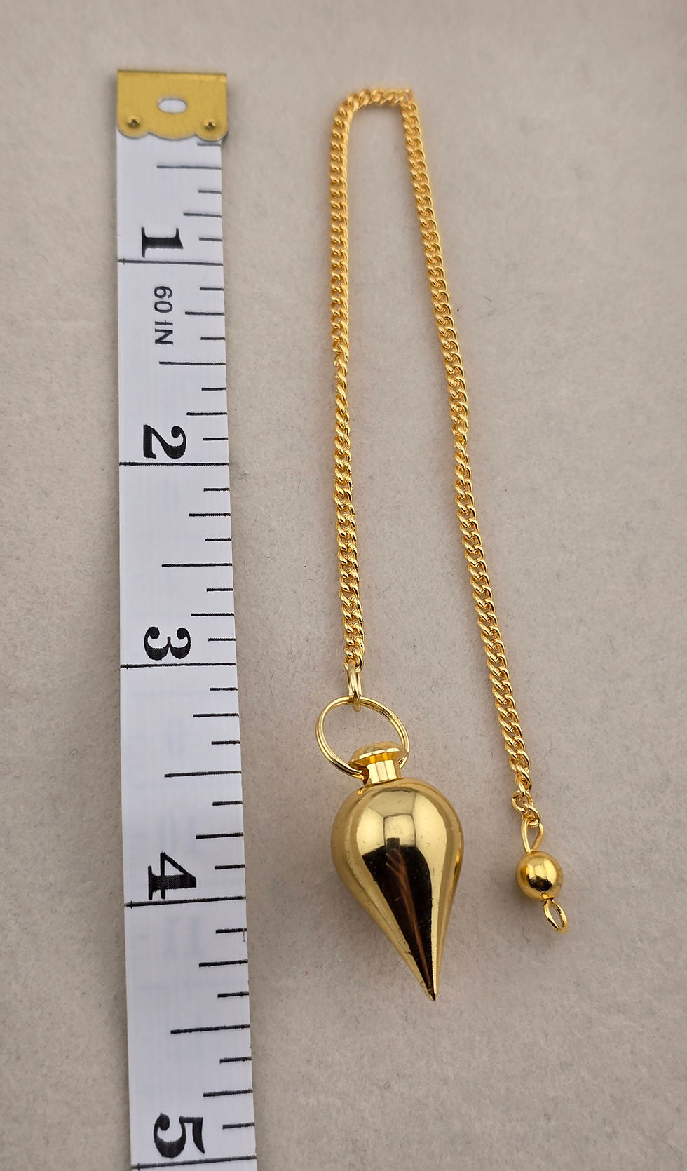 Thumbnail: {energized} Pointy Jar Brass Pendulum with Metal String