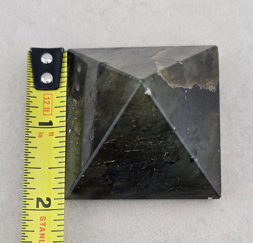 Thumbnail: {energized} Energy Vortex Generator - Labradorite Pyramid