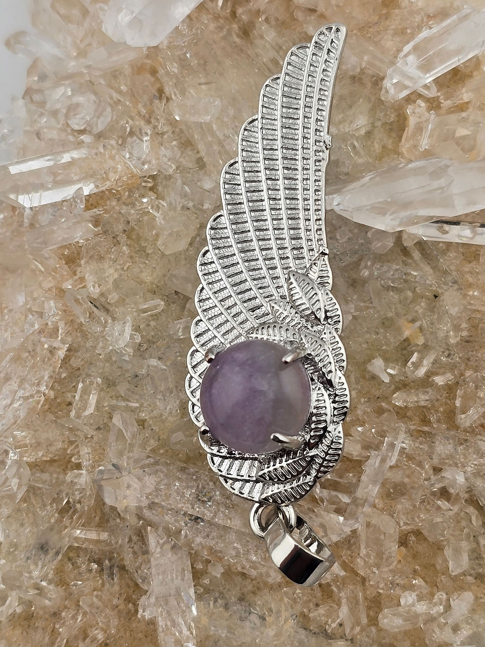 Thumbnail: {energized} Time to Fly - Amethyst Pendant