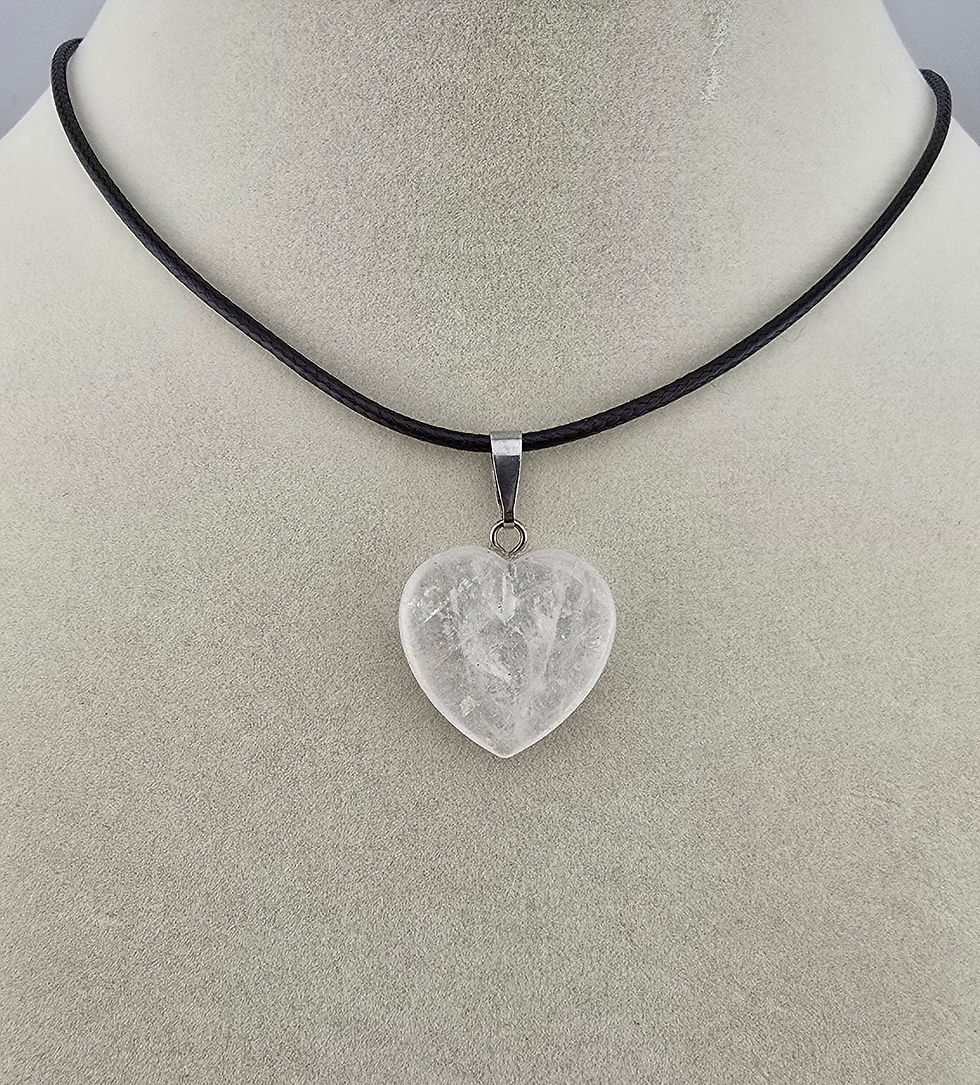 Thumbnail: {energized} Heart to Heart - Clear Quartz Pendant