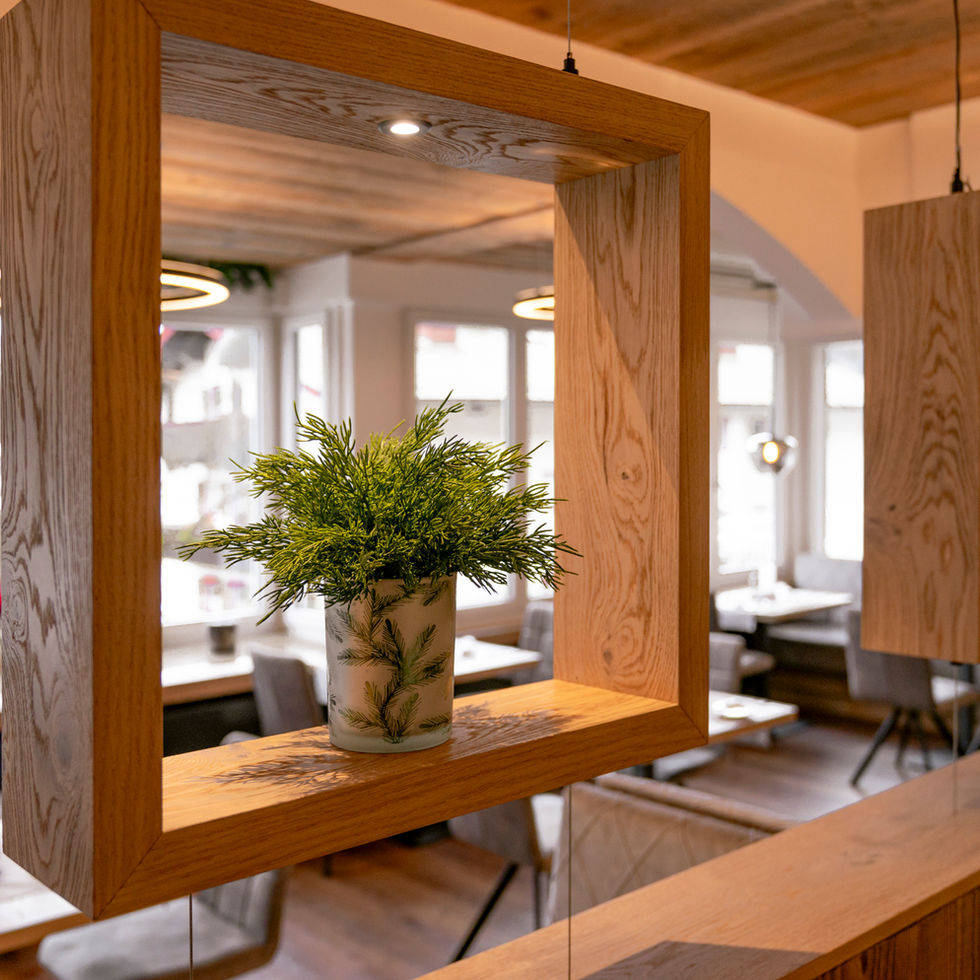 Alpenhotel Fischer, Adults only Hotel, Berchtesgaden, Schreinerei Martin Scheifler, Hoteleinrichtung, Altholz, Interieur, Raumkonzept, Gastronomie