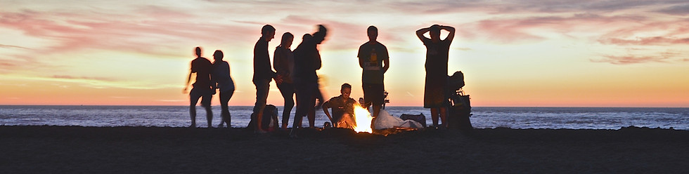 Beach Bonfire Gathering