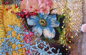 15 summertime 15x15 fabric collage and h