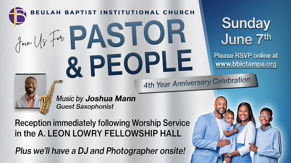Pastor and People - 4th Year Anniversary Celebration