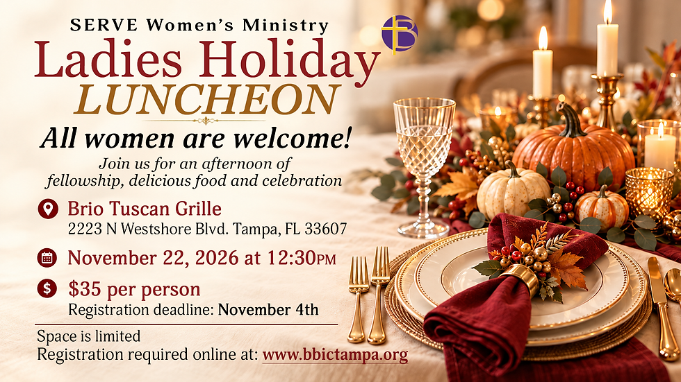SERVE Women's Ministry Ladies Holiday Luncheon