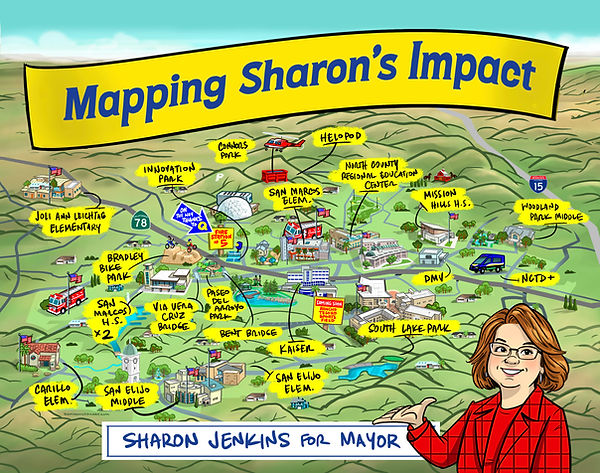 Mapping Sharon's Impact in San Marcos