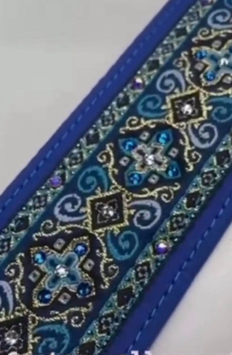 Fancy blue with crystals