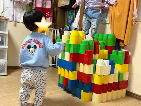 戻ってきた！大型ブロック🌈✨