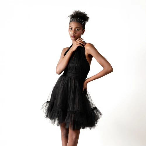 【NOTREemor 】tulle mini dress/ black Exclusive Tulle Mini Dress - Black | Fashion Nova