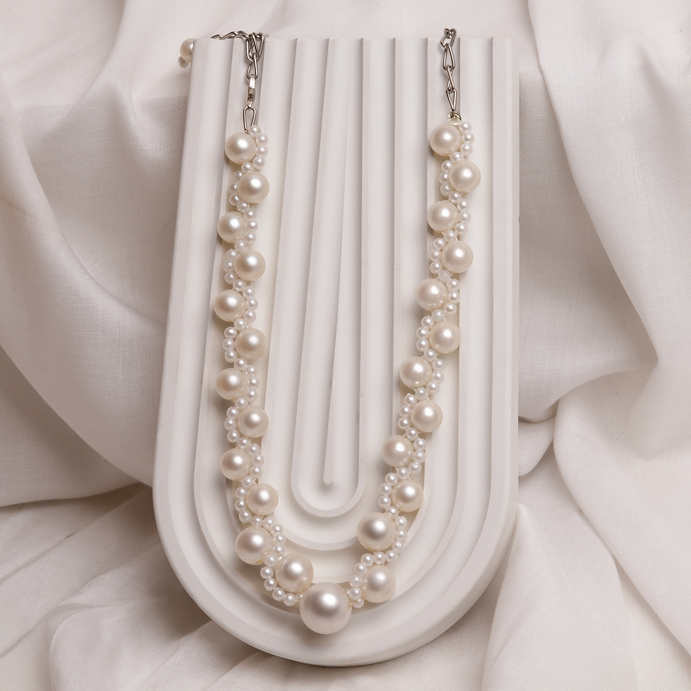 Thumbnail: Pearl choker with round beads