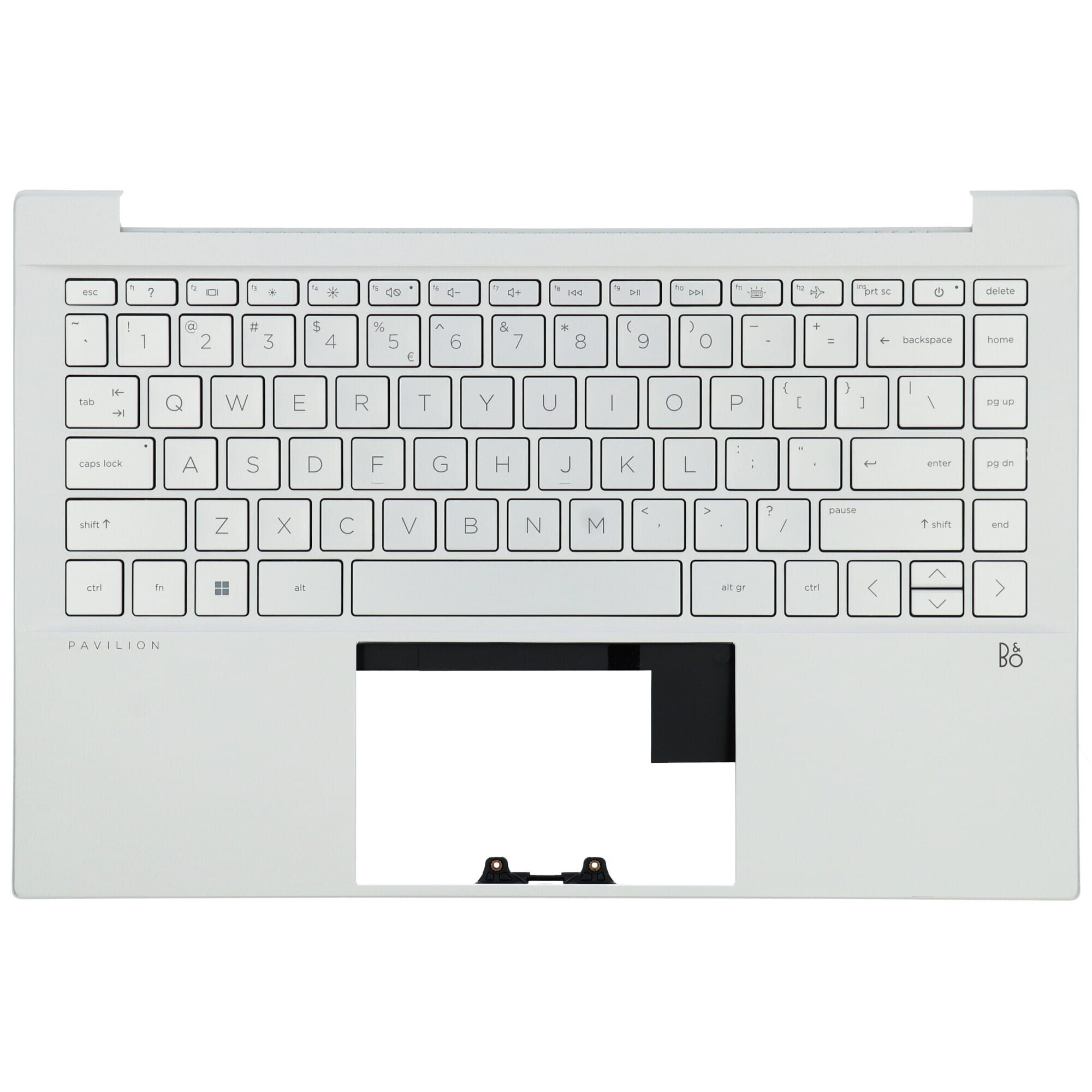HP Laptop Toetsenbord Qwerty US + Top Cover. BL - Zilver