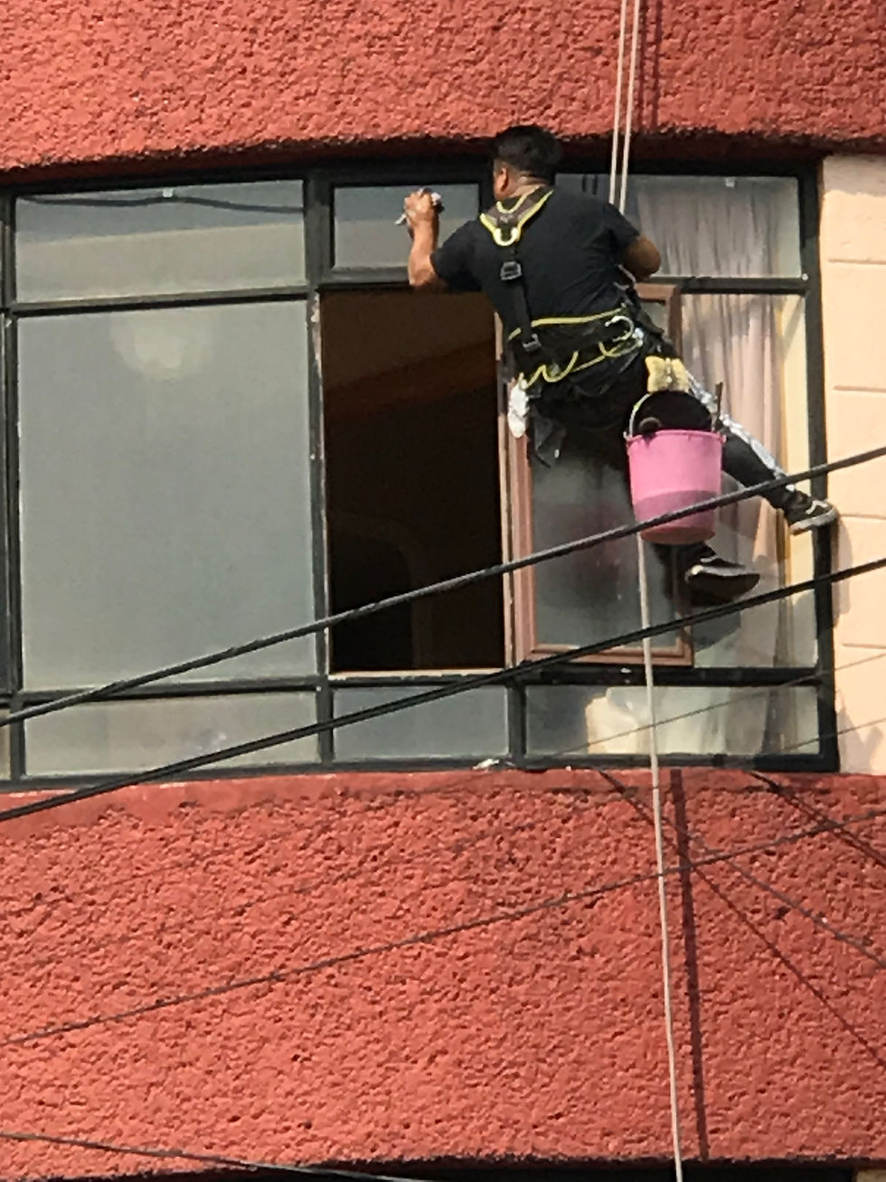 Lavado de Vidrios en Alturas