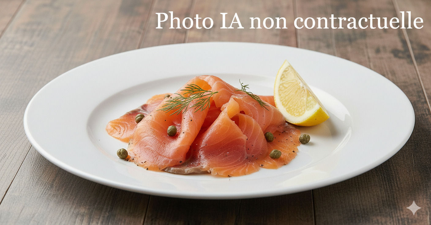 Saumon fumé maison 100 gr .
