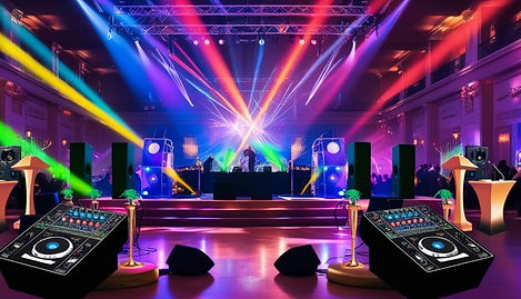 Wedding lighting and DJ equipment rental for weddings and events UK
