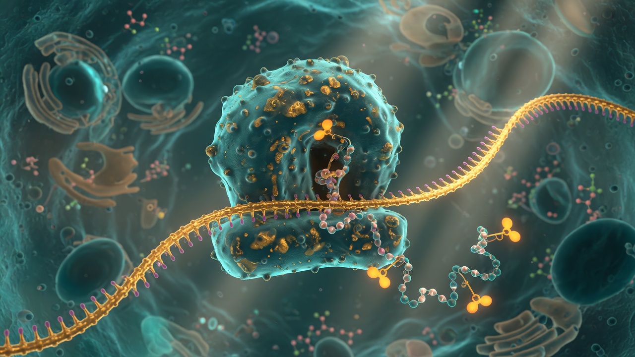 The cell builds the missing protein